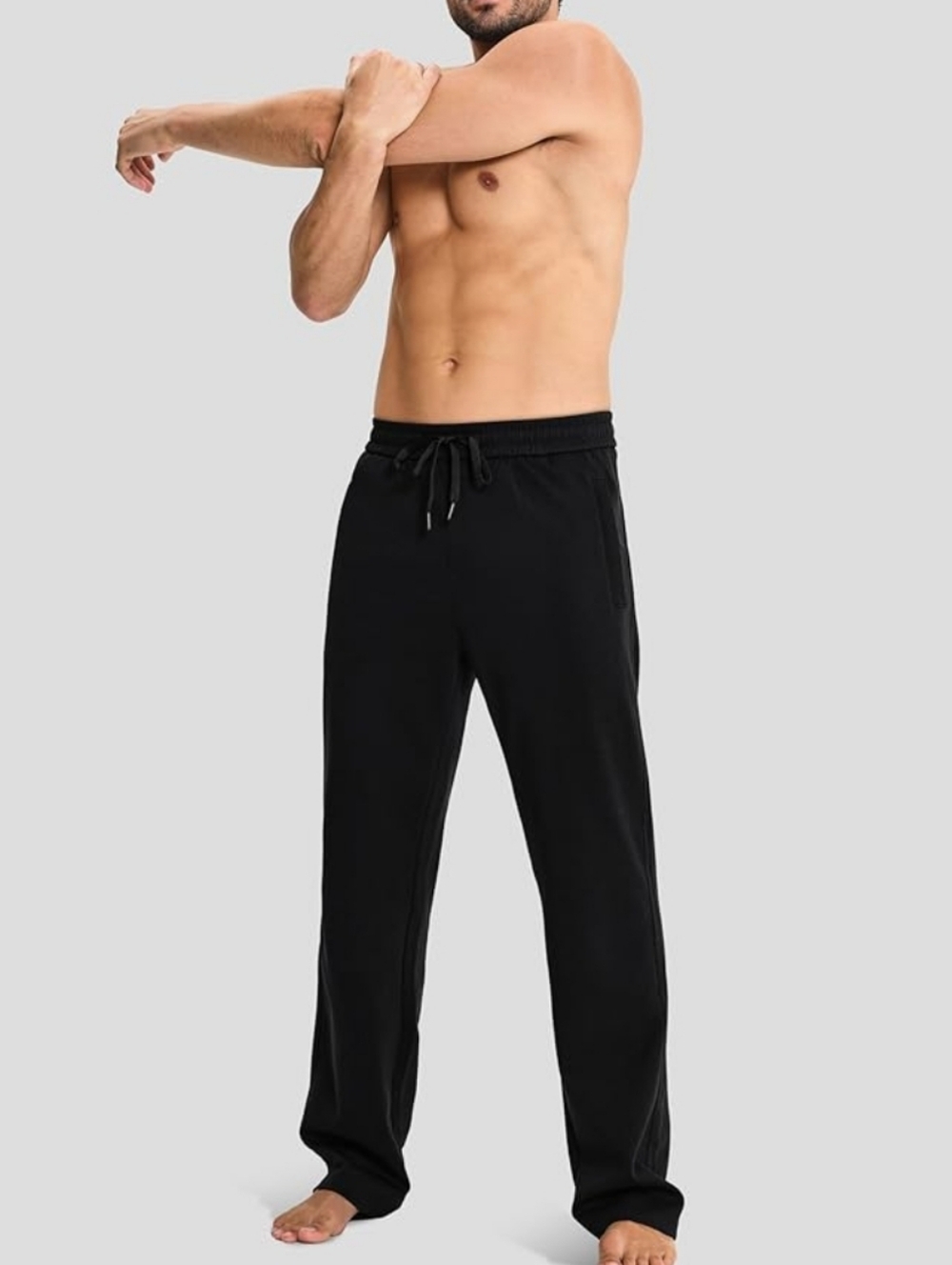 NIB‎ Unisex Sweatpants With Drawstring Waist And Pockets Fleece Lined - Picture 3 of 5